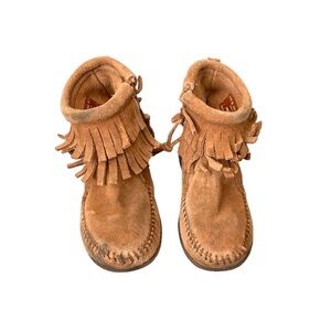 Minnetonka Fringe Zip Boot, Toddler